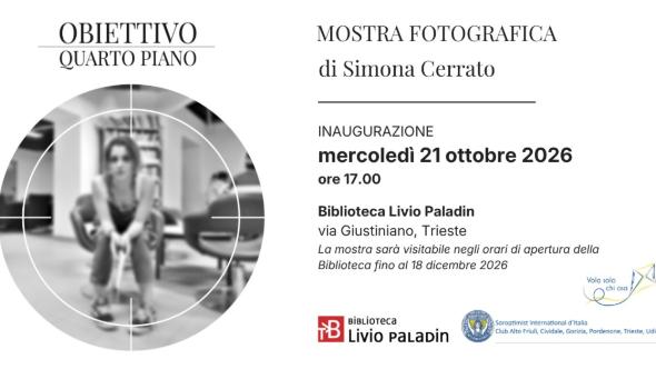 Locandina della mostra fotografica “Obiettivo quarto piano”