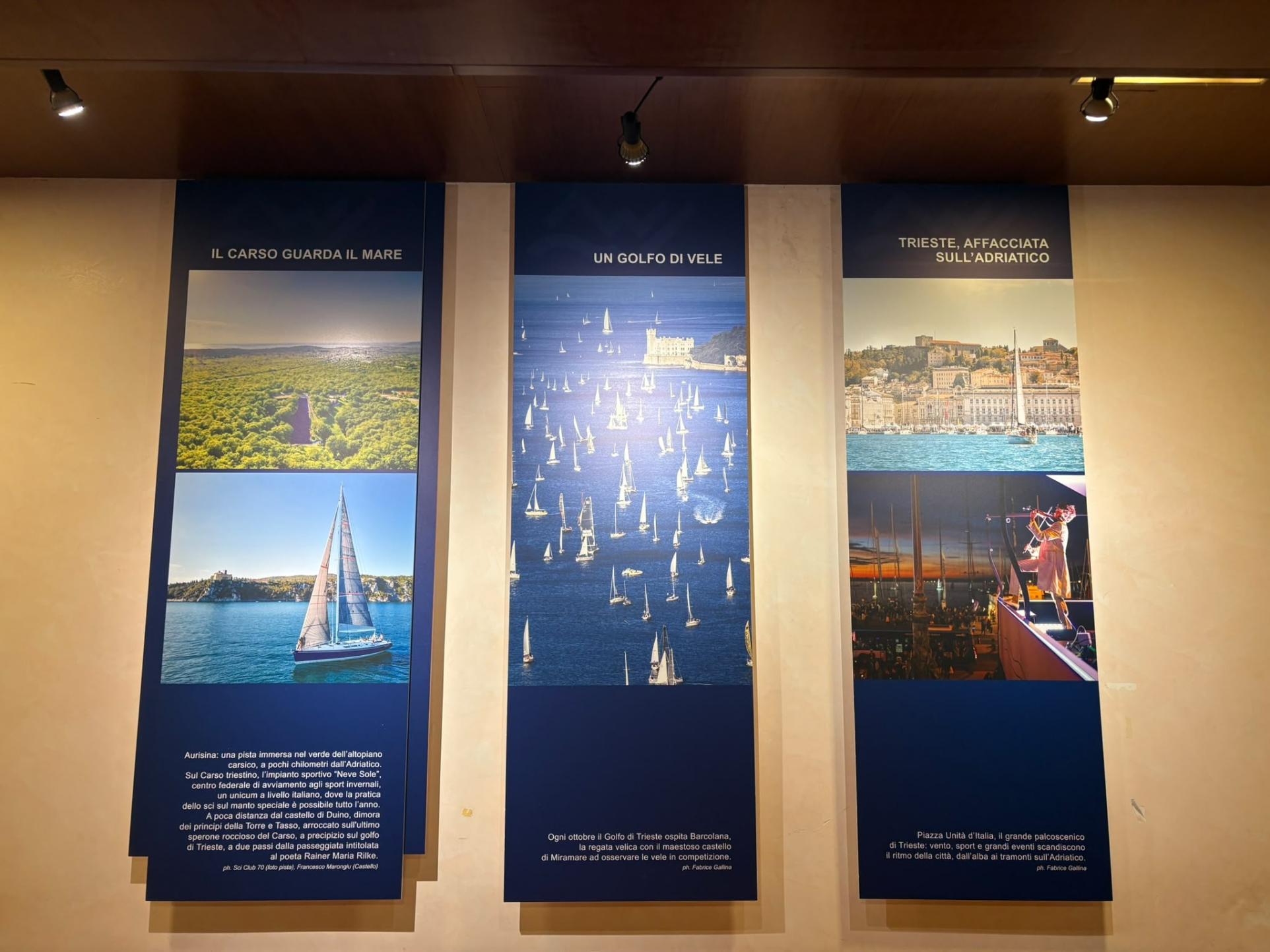 Pannelli dalla mostra Barcolana ski 2024 - Immagine decorativa