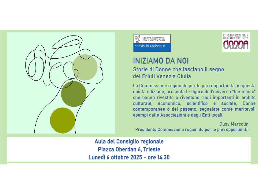 “Iniziamo da noi. Storie di Donne del FVG”