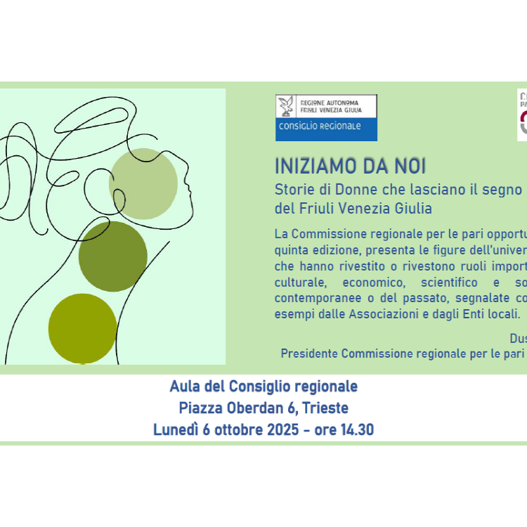 “Iniziamo da noi. Storie di Donne del FVG”