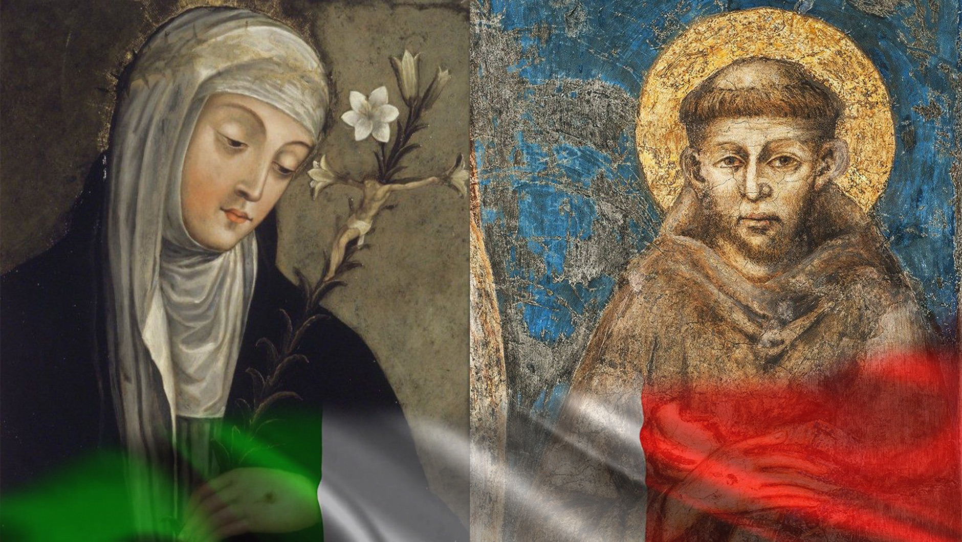 Patroni d'Italia: San Francesco d'Assisi e Santa Caterina da Siena