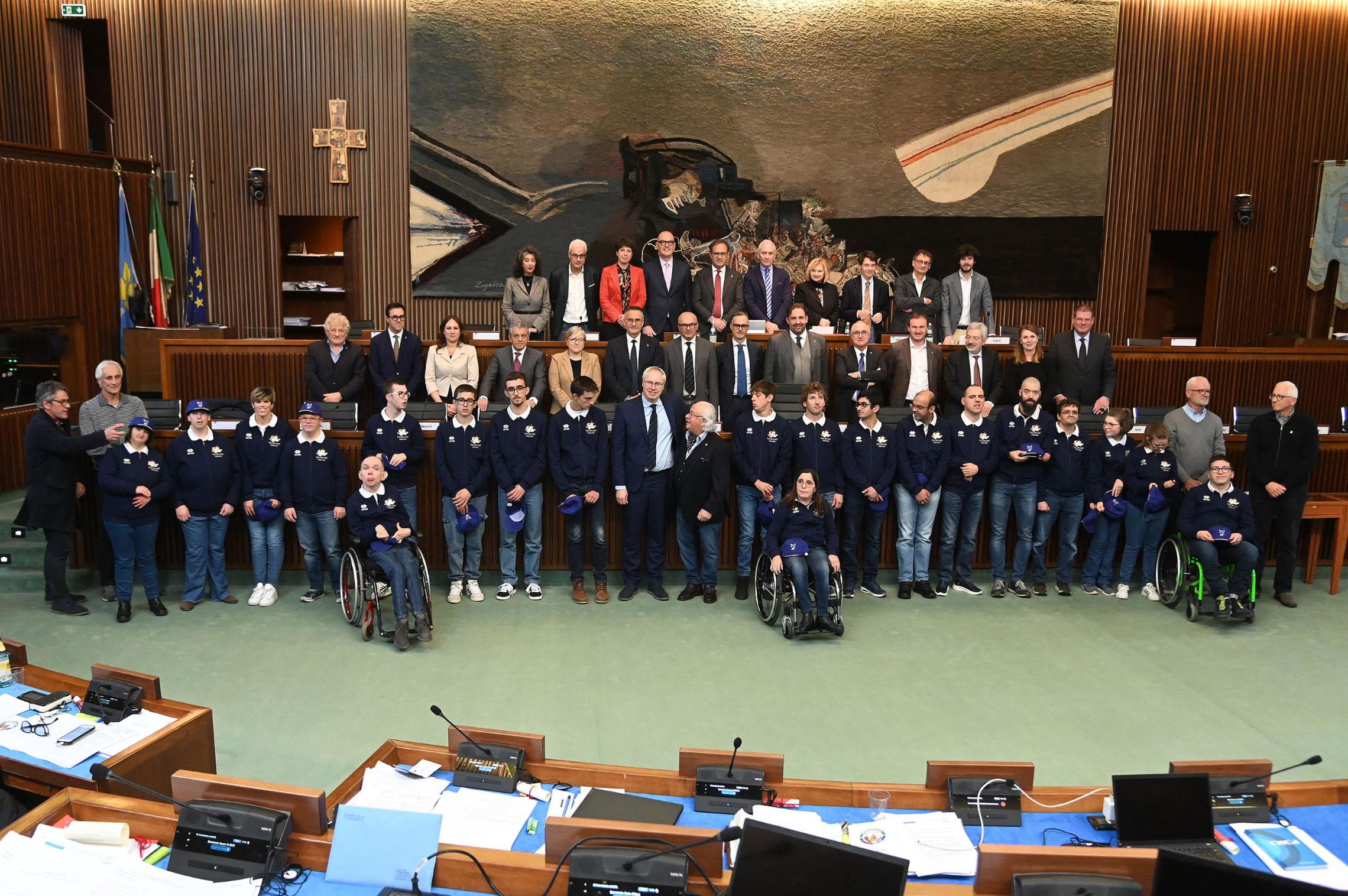 Premiazione dell’Associazione FAI SPORT ASD in Aula Consiliare