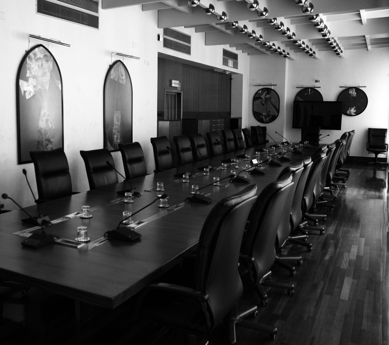 La Sala gialla del Consiglio regionale 