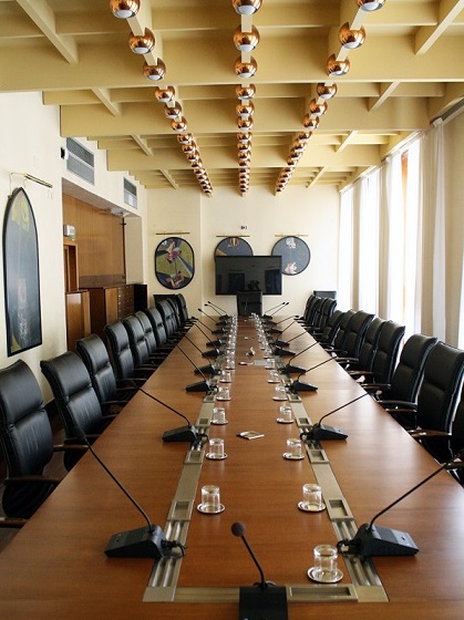 La Sala gialla del Consiglio regionale 